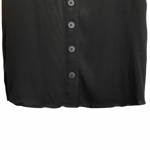 Madewell Crewneck Button Back Black Preppy Mini Dress XS Extra Small - Picture 11 of 16